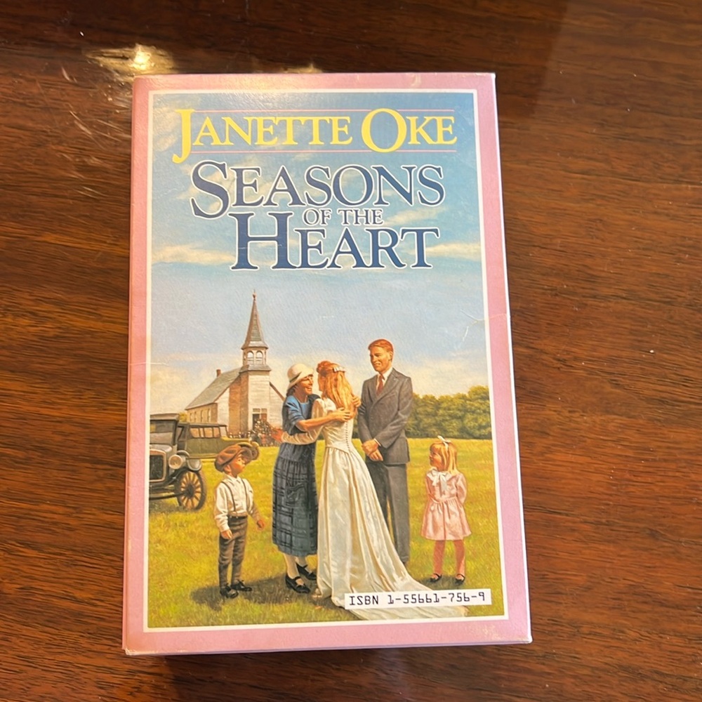 Janette Oke set of 4 paper back books Seasons of the Heart series
